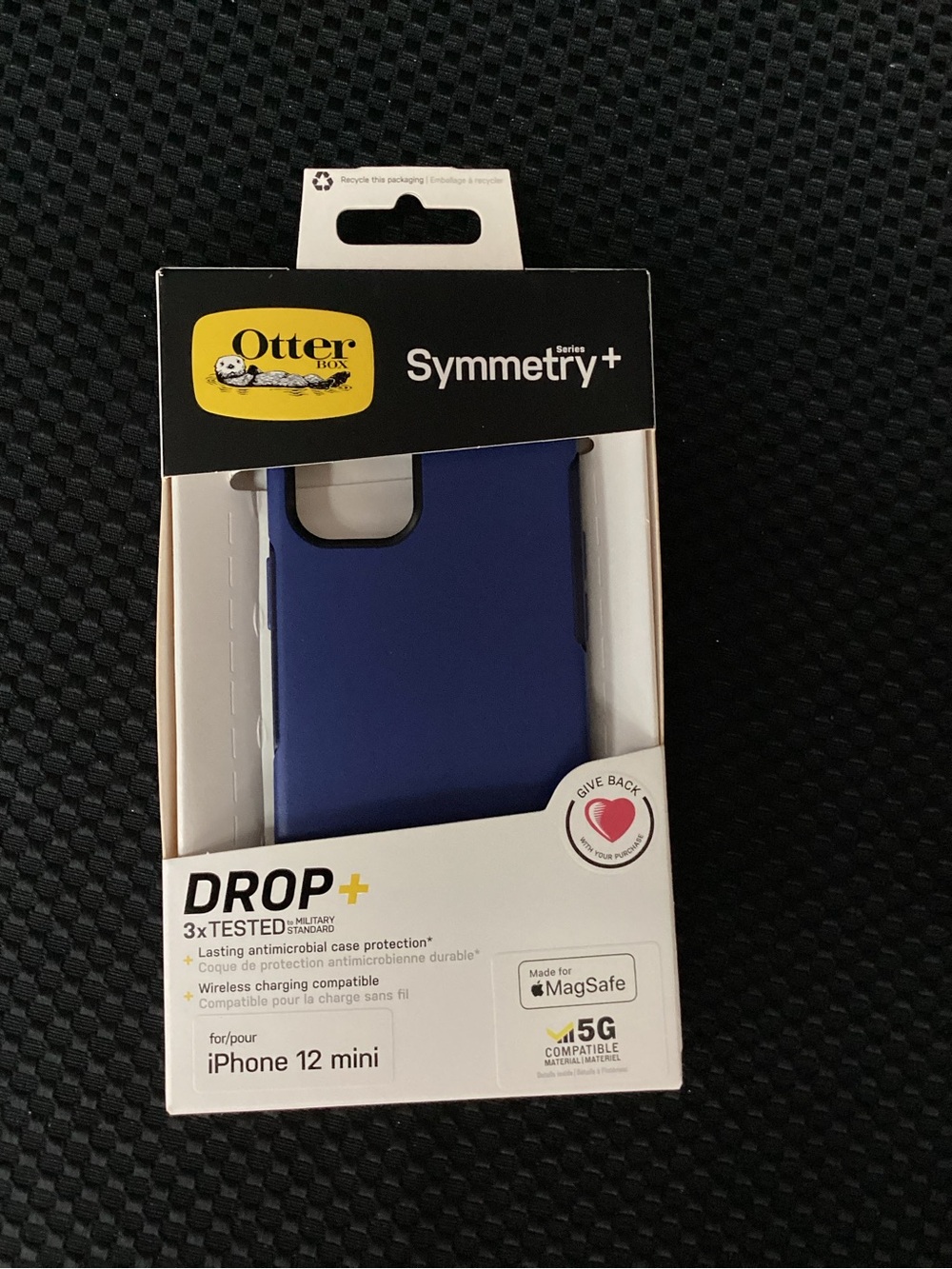 OtterBox Symmetry+ Drop+ Case in blue for iPhone 12 mini